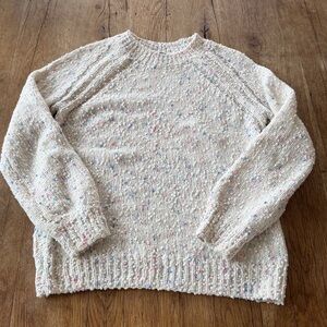 Cupcake Cream Speckled Sweater